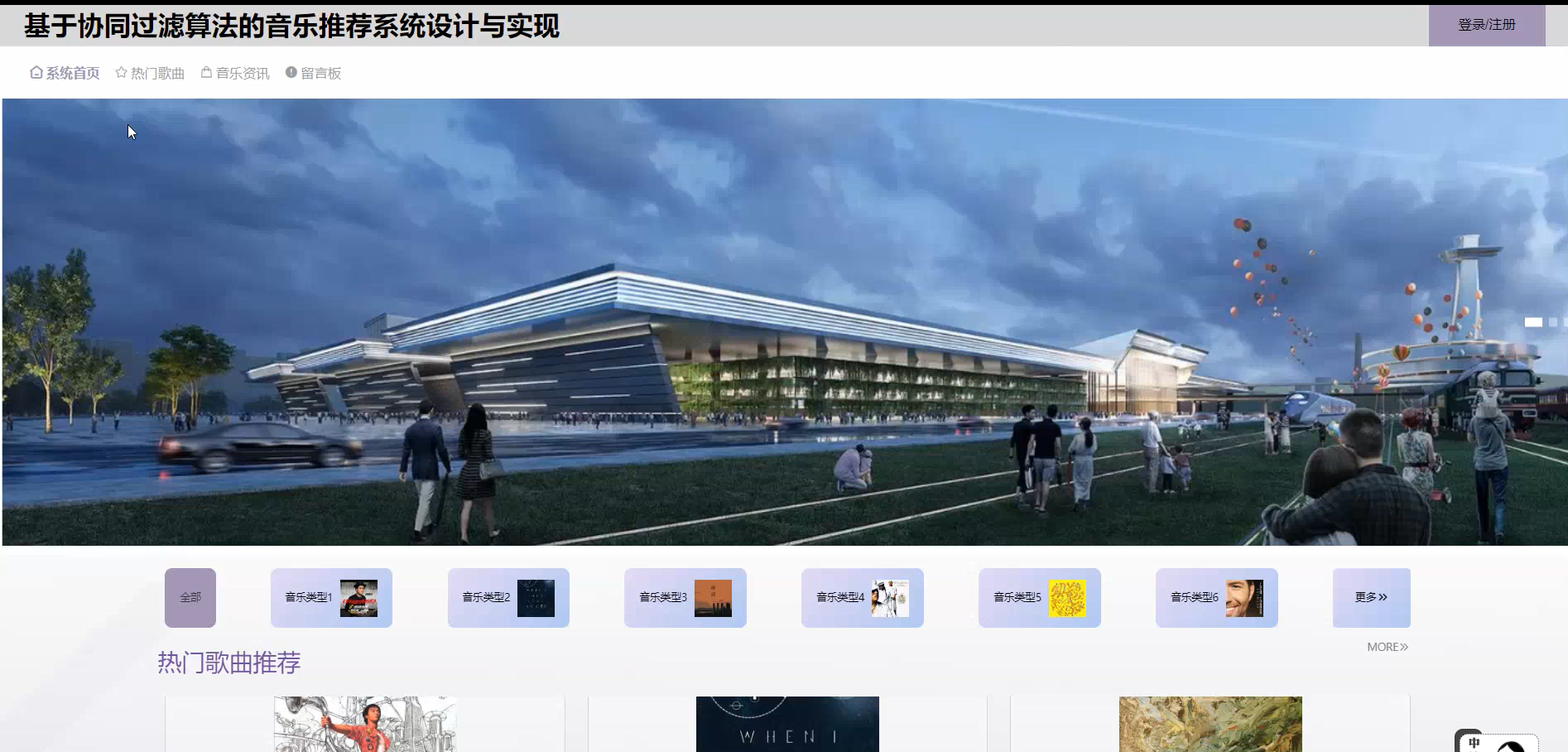 Spring Boot基于协同过滤算法的音乐推荐系统设计与实现-毕设项目源代码+论文ppt 下载